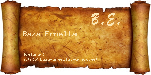 Baza Ernella névjegykártya